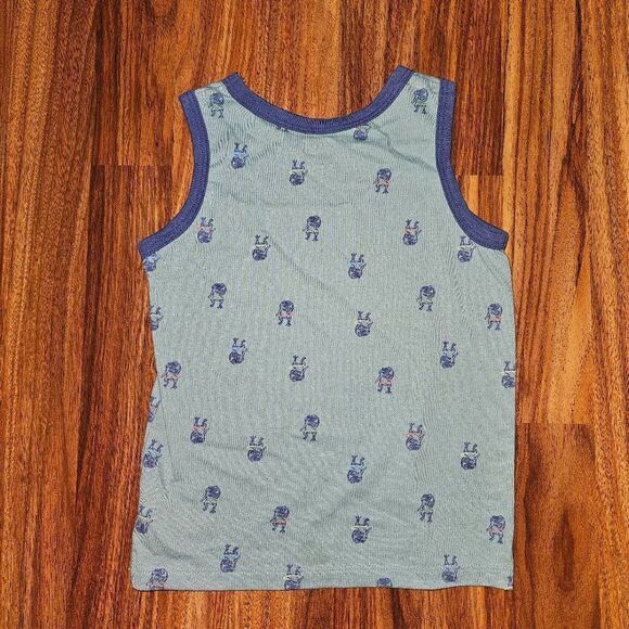 5 For $25 Cat & Jack Blue Hoola Hooping T-Rex Tank Toddler Size 2T - Picture 4 of 4
